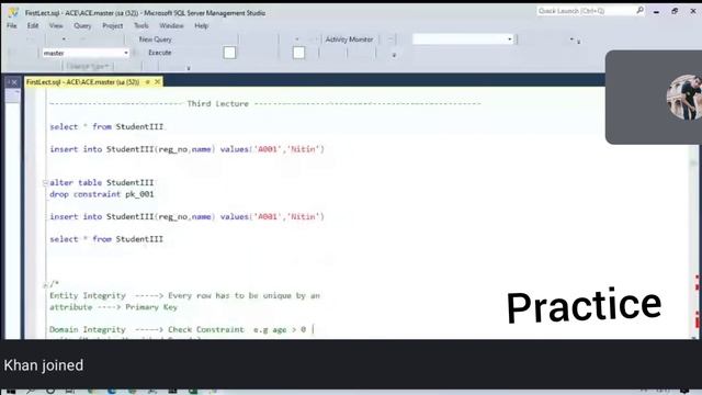 SQL Practice lecture смотреть онлайн
