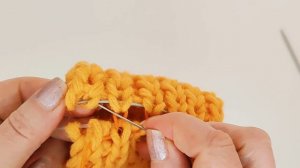 соединение петля в петлю резинки 1 на 1. Незаметно и просто.