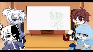 ✨||Sans Au's reaction to Frisk memes||✨||реакция сансов||Frans||