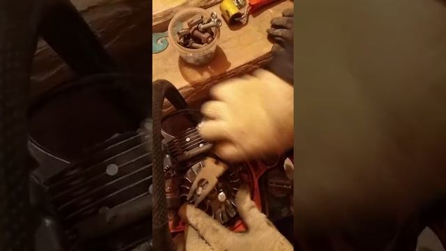 Как снять маховик с бензопилы смотреть онлайн