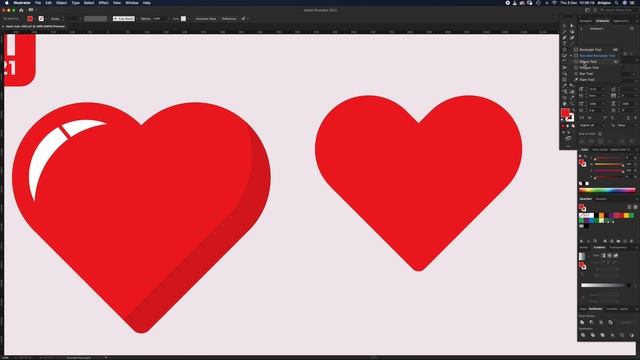 How to draw a Heart Shape in Adobe Illustrator fastest method смотреть онлайн