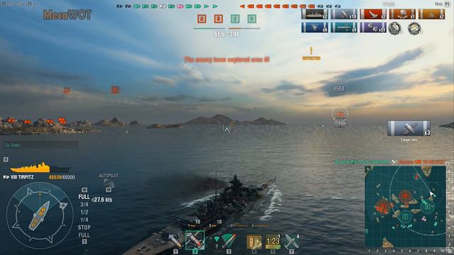 World of WarShips | Tirpitz | 5 KILLS | 124K Damage - Replay Gameplay 1080p 60 fps смотреть онлайн