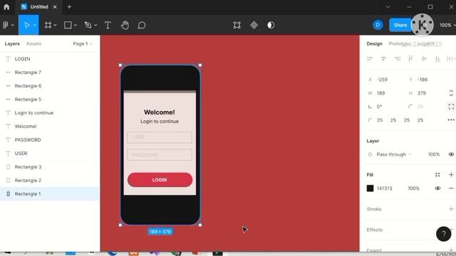 Using Figma to Create LogIn for Mobile App Development смотреть онлайн