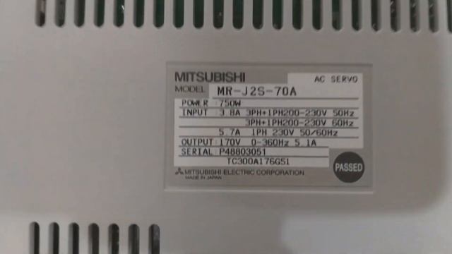 Bộ điều khiển servo amplifier Mitsubishi MR-J2S-70A смотреть онлайн
