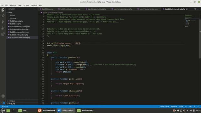 05.4. Konsep dan Teknik OOP PHP: Encapsulation: Private Method Bagian 2 смотреть онлайн