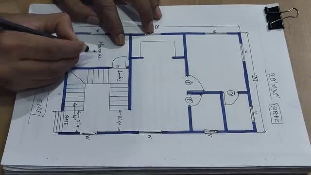 20 X 30 HOUSE PLAN II 600 SQFT HOUSE DESIGN II 20*30 GHAR KA NAKSHA смотреть онлайн