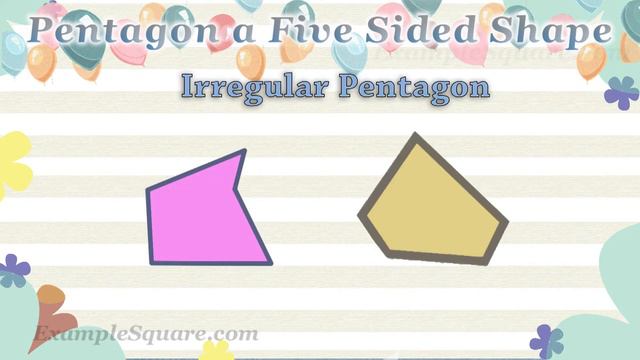Pentagon Shape, Regular & Irregular Pentagon, Five Sided Polygon смотреть онлайн