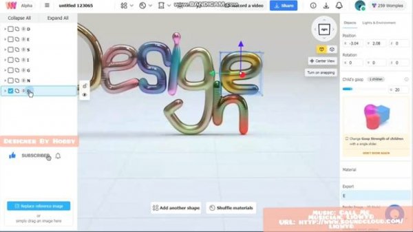 3d text in womp | womp tutorial for beginners