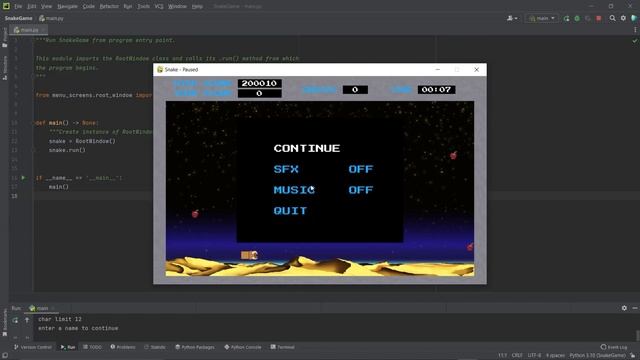 Over-Engineered Snake Project using Python and Pygame (Demo) смотреть онлайн