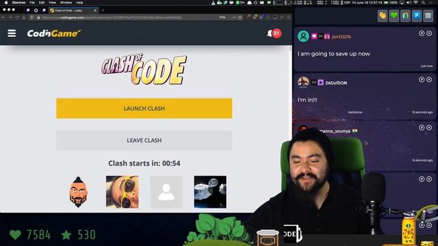 Part 1 - ⚔️ CLASH OF CODE with Viewers | Friday June 19th смотреть онлайн
