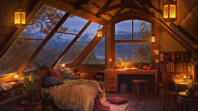 10 Hours of Rain Sounds and Distant Thunder | White Noise for Deep Sleep | ASMR 4K смотреть онлайн