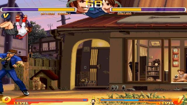 Mugen - King of Fighters vs. Street Fighter - 矢吹真吾 vs. 春日野櫻 - Shingo Yabuki vs. Sakura Kasugano смотреть онлайн