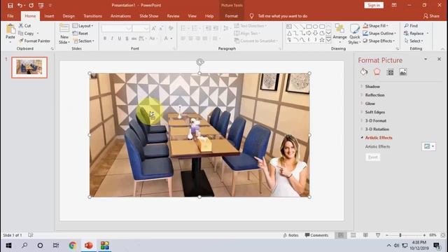 How to Blur Particular Area of Image in PowerPoint-2019 смотреть онлайн