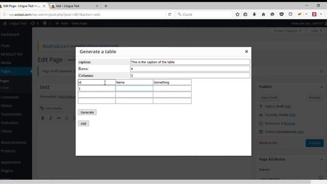 Lingua Wordpress Theme - Table Generator(soon free) смотреть онлайн