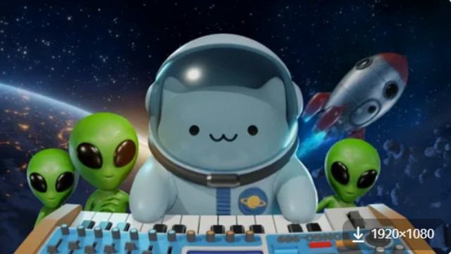 bongo cat в космосе смотреть онлайн