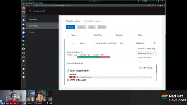 Profiling Java inside containers with ContainerJFR | DevNation Tech Talk смотреть онлайн