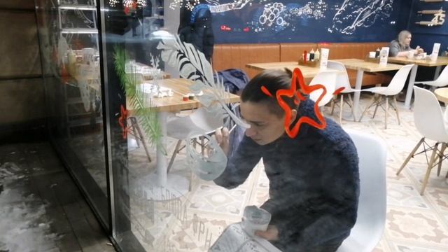 Новогоднее оформление витрины кафе к новому году?? смотреть онлайн