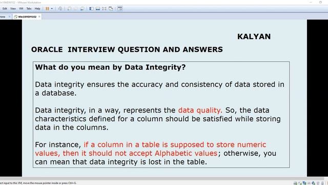 Oracle SQL , Oracle Interview Q&A, Data Integrity смотреть онлайн