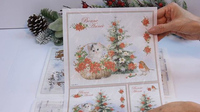 Winter Collection Christmas Decoupage Rice Paper AistCraft смотреть онлайн