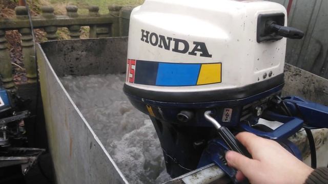 1980 Honda BF 7,5 hp outboard motor 4-stroke ( 4-SUW ) смотреть онлайн