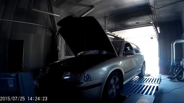 Замер мощности Octavia tour 1.9 tdi на стенде VTG Паша Black-Shark смотреть онлайн