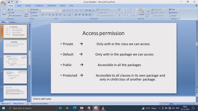 Access modifiers in JAVA in Tamil смотреть онлайн