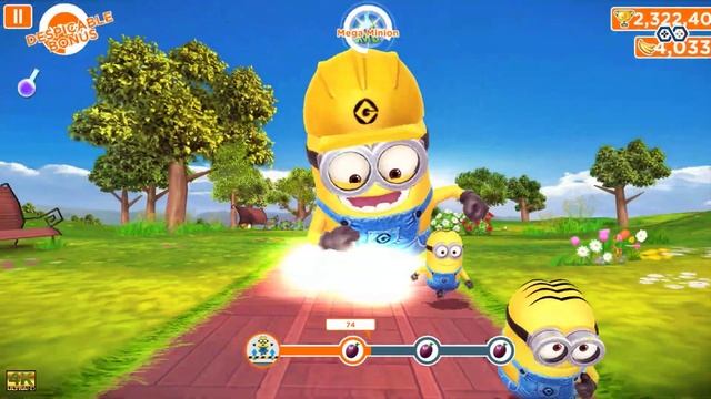 Despicable Me Minion Rush Worker Minion Jump Over Obstacles 150 Times At Minion Park -Level 764 4K