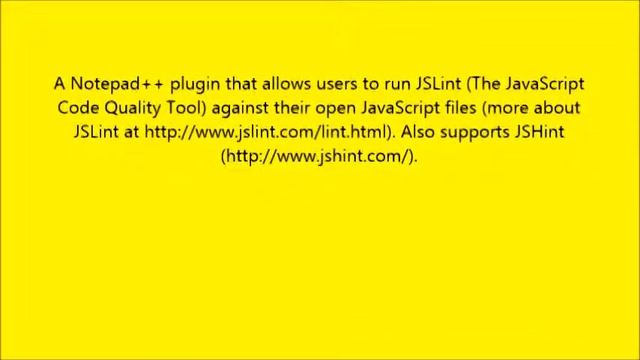 What is JSLint Plugin for Notepad++ Software смотреть онлайн