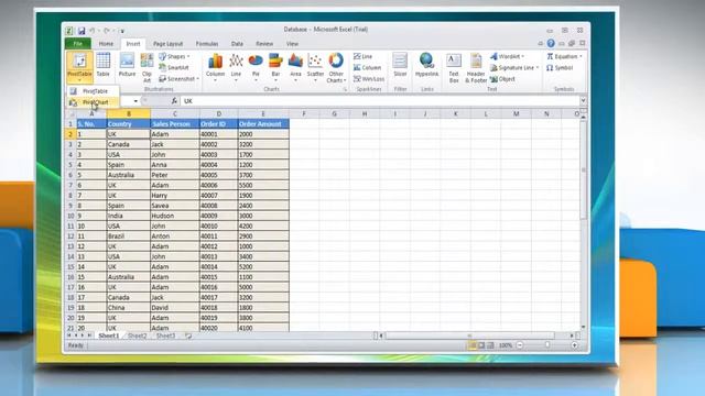 Microsoft® Excel 2010: Create a Pivot Table or Pivot Chart report on Windows® Vista смотреть онлайн