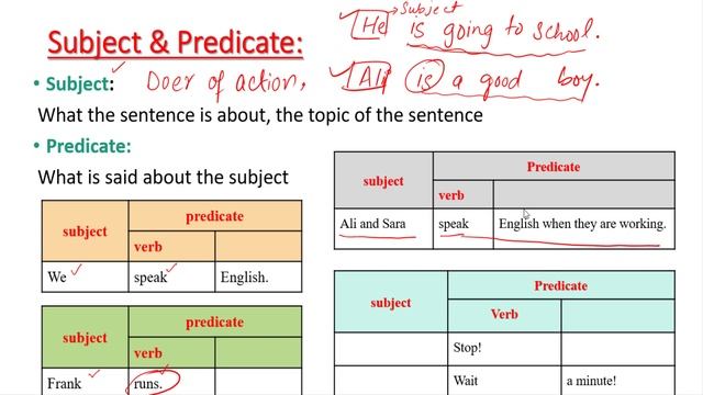 What is sentence | Types of sentences | Subject and Predicate | English grammar in Urdu/Hindi смотреть онлайн
