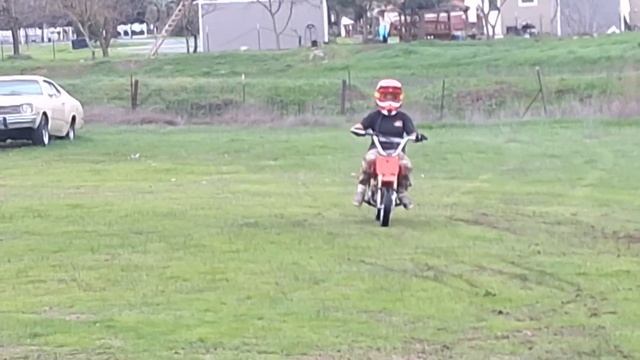 Honda Xr50 And  Coolster 125 Quad Riding. Installed Adjustable Throttle Limiter On The 50.