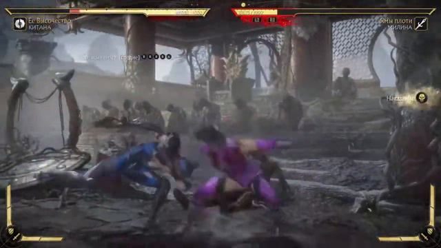 Mortal Kombat 11 китана против милины