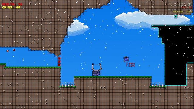 2D Platformer Gameplay Alpha 3 (C#, XNA) - title screen, weather, boss music смотреть онлайн