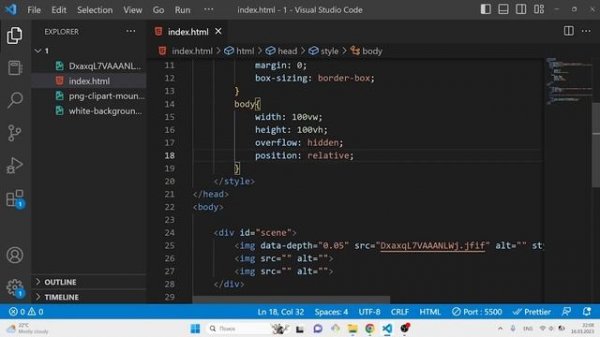 Parallax effect #2 | HTML JS | parallax.js #javascript #parallax #dasturlash