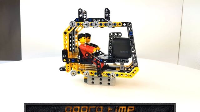 HUGE lego technic figure rollercoaster --with GOPRO camera ride-- смотреть онлайн