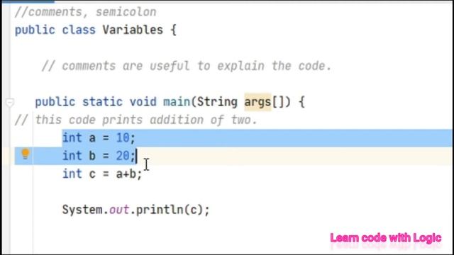 Java Programming Tutorial -7 | Java Comments and Semicolon usage with coding examples| Java Basics смотреть онлайн