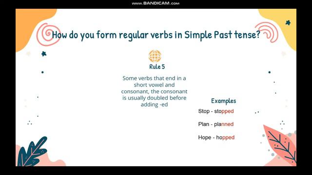 DURING LEARNING CHAPTER 3 SIMPLE PAST TENSE смотреть онлайн