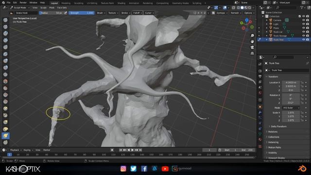 Old Trunk - Speed Sculpting - Blender 3.0 смотреть онлайн