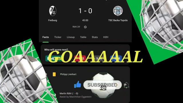 Merlin Rohl Goal,Freiburg vs TSC Backa Topola (1-0) All Goals and Extended Highlights смотреть онлайн