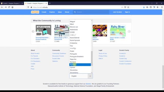 Как перевести сайт Scratch на русский? смотреть онлайн