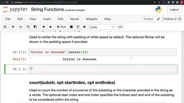 Learn how to use CENTER string function in python 3 in 2 minutes [2020] смотреть онлайн