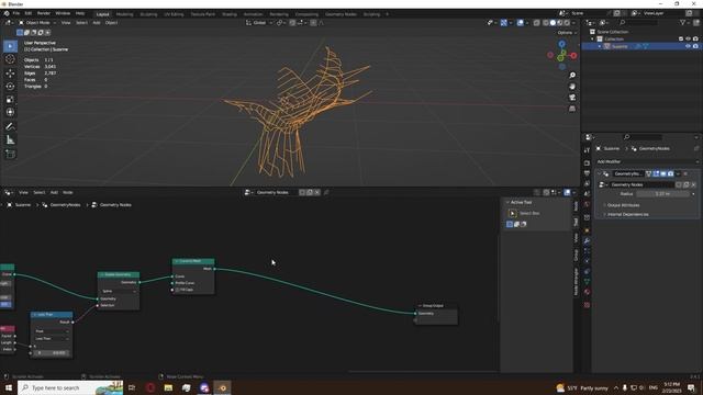 Blender Geo Nodes - Wrap your object with lightning. смотреть онлайн