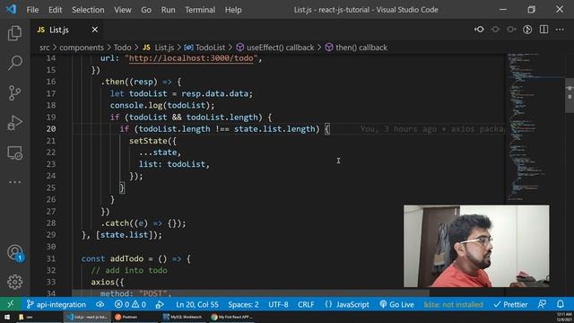 Get Todo's from REST API in React Application | React Tutorial for beginners #12 смотреть онлайн