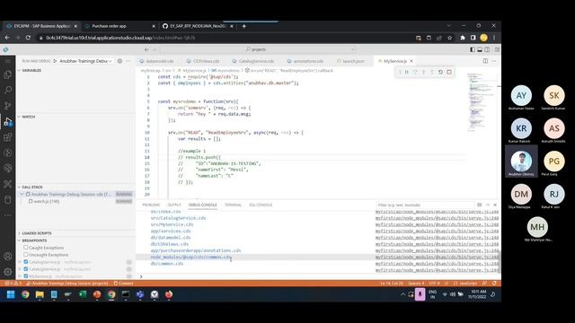 How to debug the CAPM applications in SAP Business Application Studio || Debug Configuration BAS смотреть онлайн