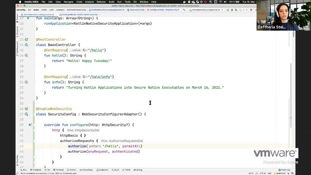 Tanzu Tuesdays 46 - Turning Kotlin Applications into Secure Native Executables with Eleftheria Stei смотреть онлайн