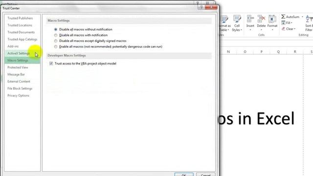 Enable Macros Excel Tutorial смотреть онлайн