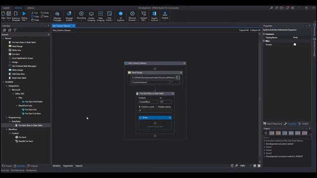 UiPath: Get Column Names смотреть онлайн