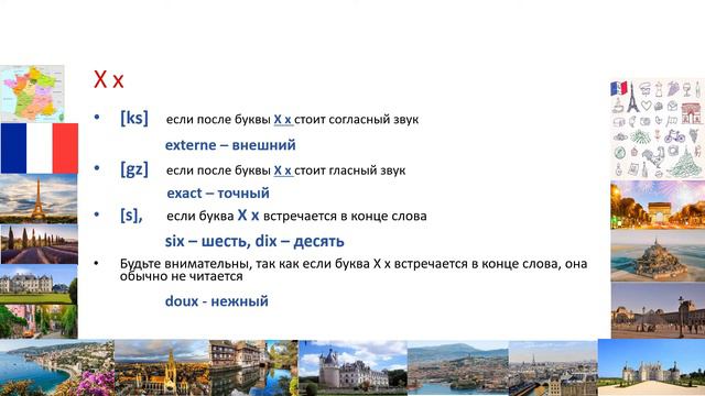 Французский язык. Алфавит, буквы V, W, X, Y, Z смотреть онлайн