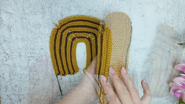 Следки "ТИГРЫ"?. СЛЕДКИ на двух спицах без шва.? смотреть онлайн