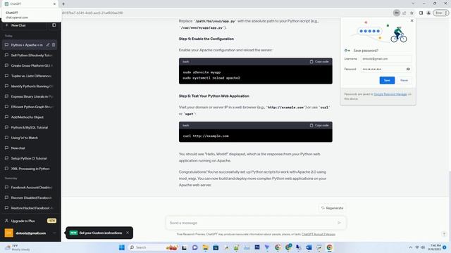 How do you set up Python scripts to work in Apache 20 смотреть онлайн